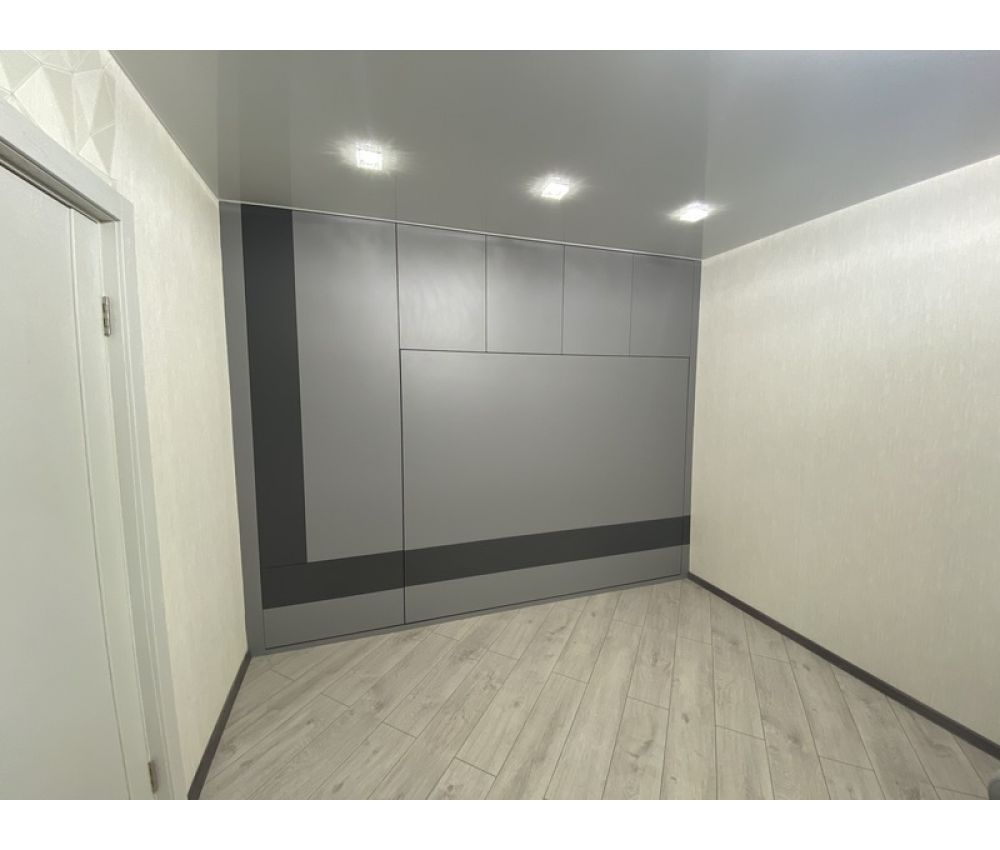  Кровати трансформер горизонтальная с шкафом серая: пр. Победителей